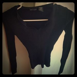 Moda International Small Black Sweater